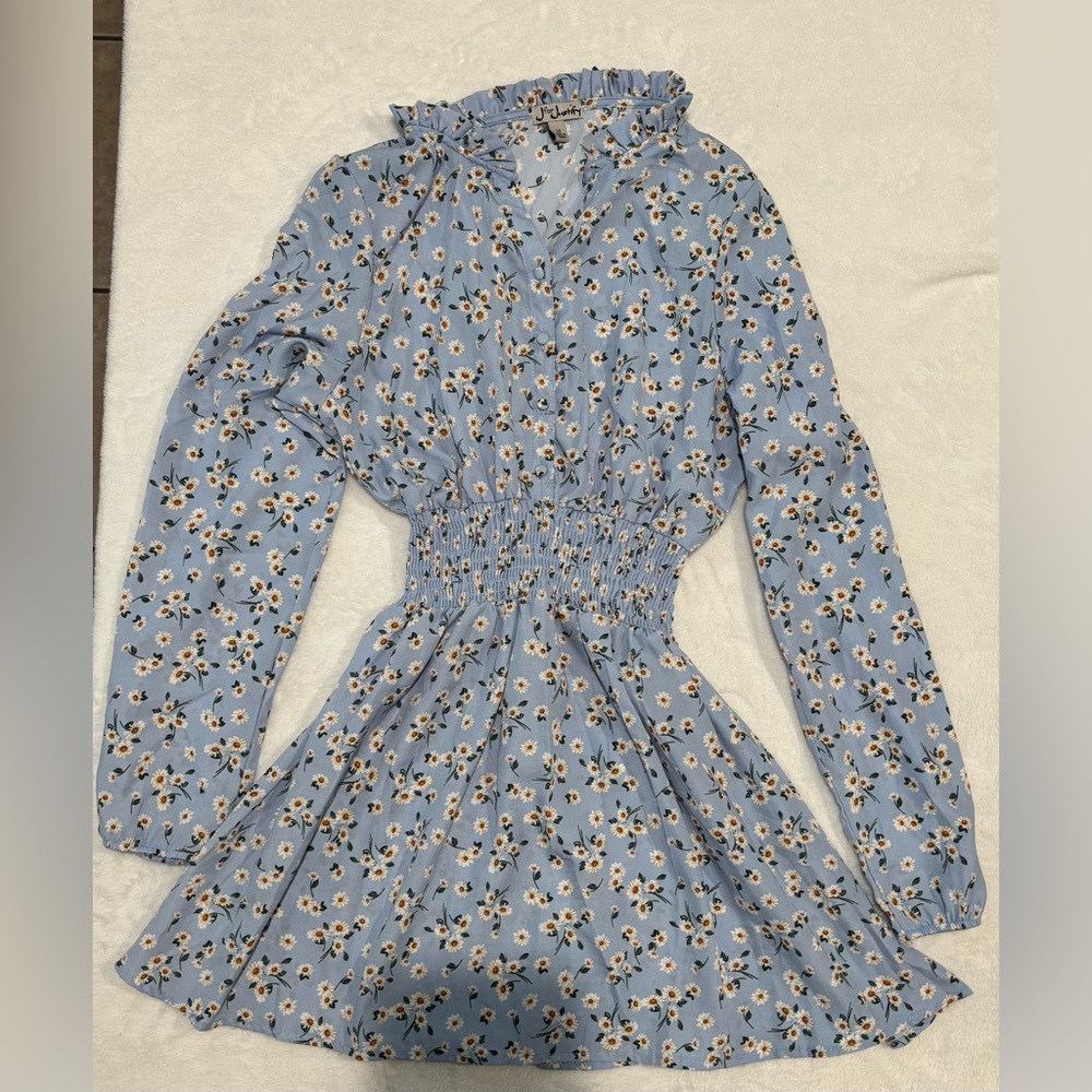Floral Blue Dress